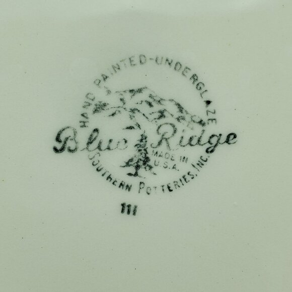 Blue Ridge Southern Potteries Tiger Lily Salad Plates Vintage Hand Painted Plate - Picture 5 of 12